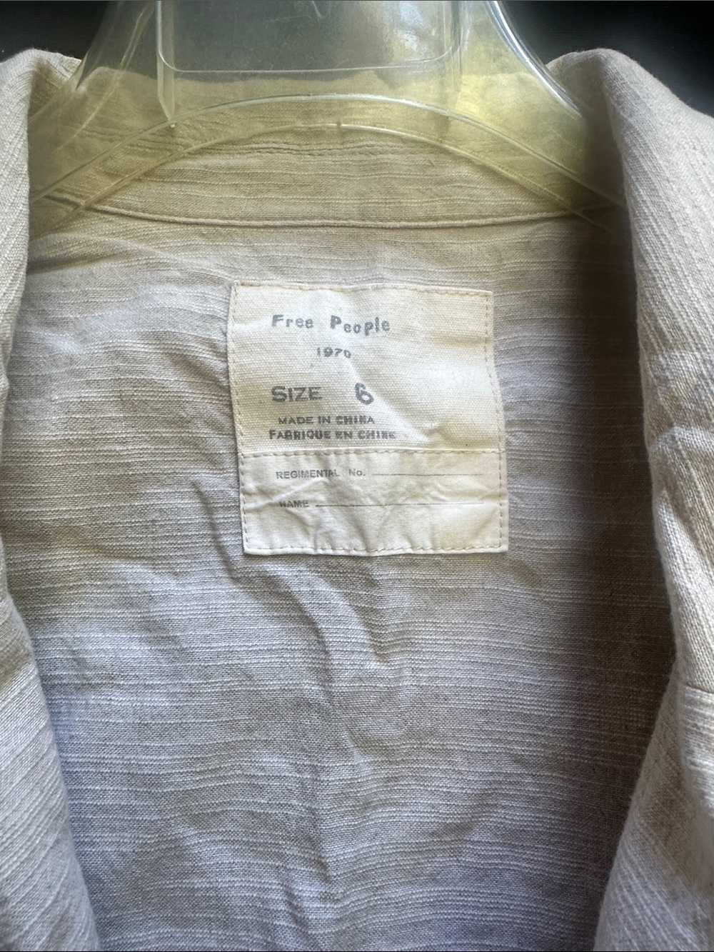 Free People Lightweight textured cropped jacket - Picture 2 of 5